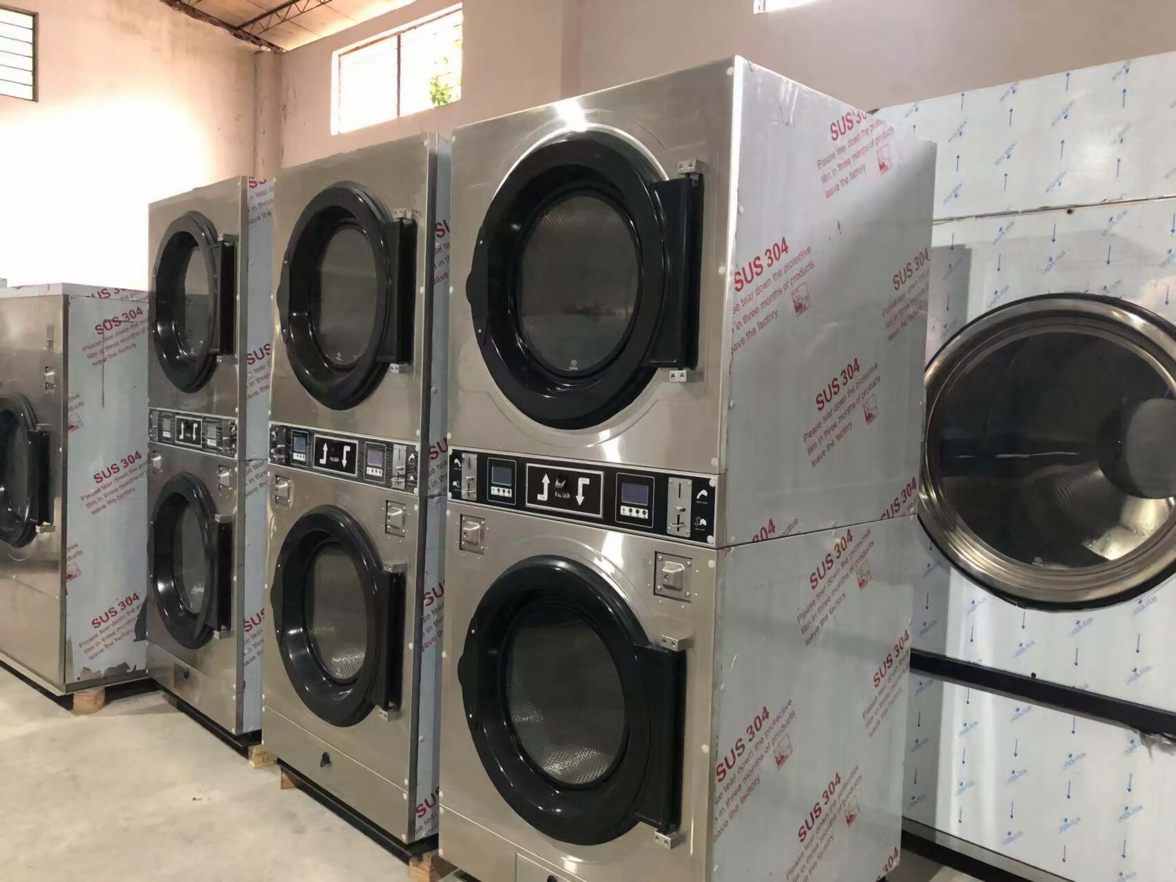 省空间 + 省本钱！全自动双层烘干机，，开店必入